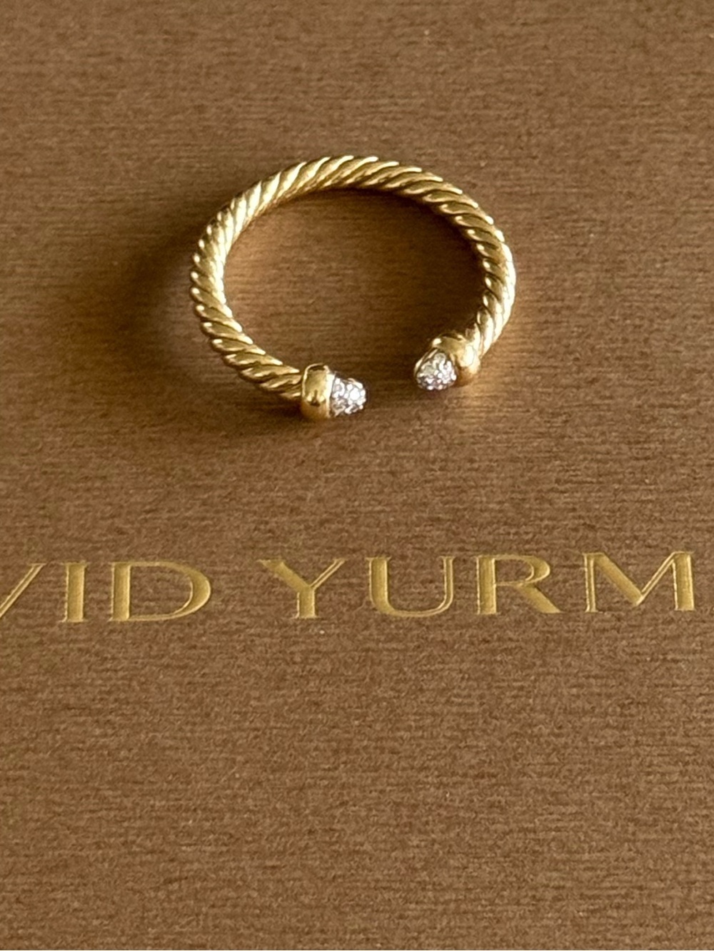 David Yurman MICRO CABLESPIRA® FLEX OPEN RING
